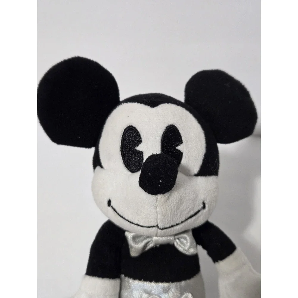 Disney 100th Anniversary Mickey Mouse Small Plush Platinum‎ Collectible